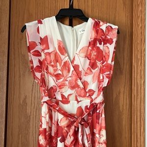 HOT Floral Burnout Eliza J High Low Wrap Dress Eliza J Dresses
